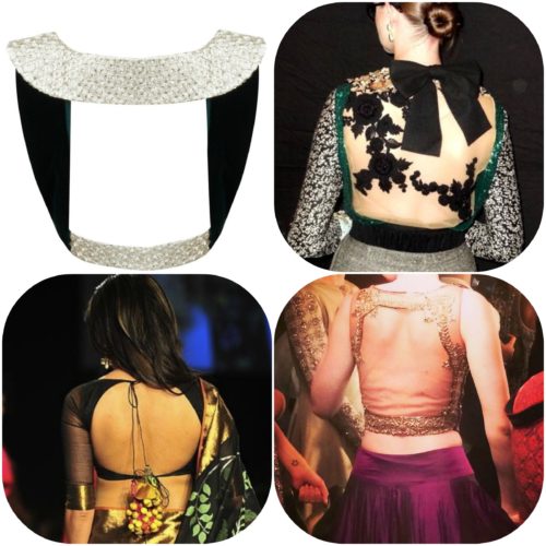 latest backless blouses for saree