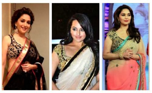 Bollywood celebrity in a designer blouse