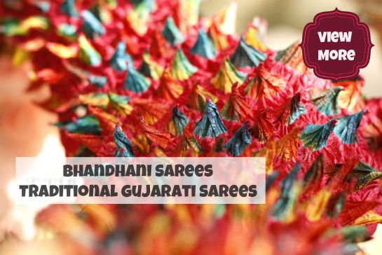 bhandhani gujarati saree draping
