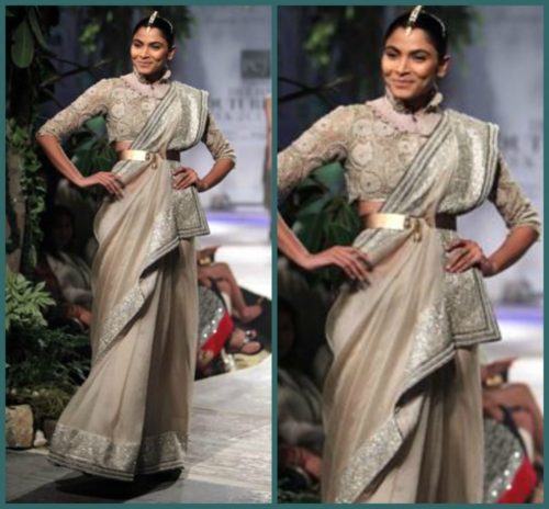 anamika khanna designer saree draping
