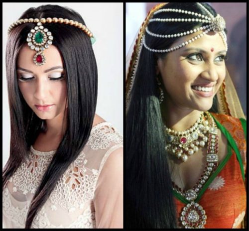Straight hair and hair jewelry 
