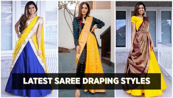 4 Fancy Saree Draping Styles From Top Fashion Designers