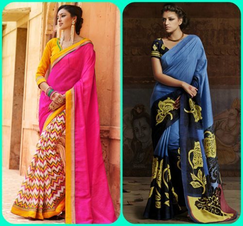 Fashion saree in bhagalpuri silk