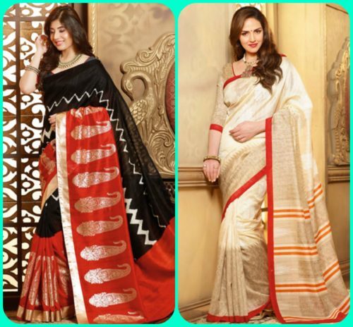 Wedding wear bhagalpuri silk sarees 