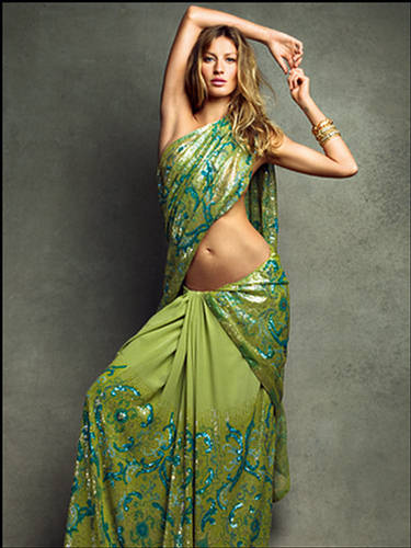 Gisele Bundchen in Indian Clothing