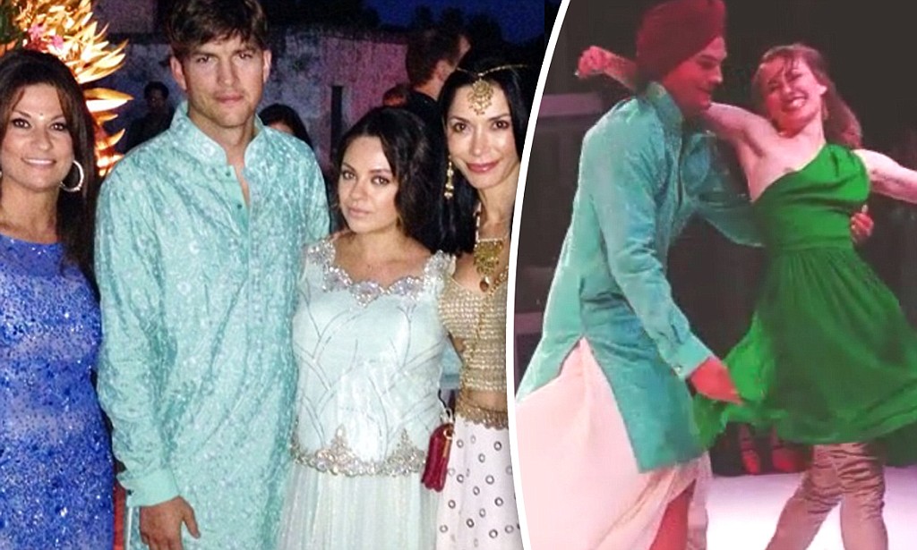 Ashton Kutcher in Indian Clothing