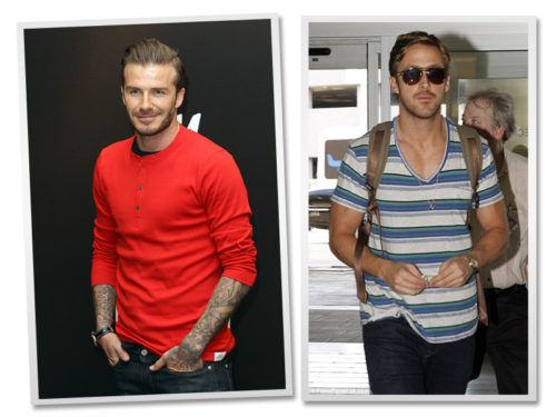 David Beckham and Ryan Gosling 