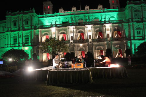 Jai Vilas Palace at night
