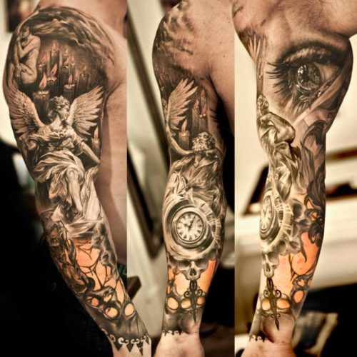 Full hand tattoos, sleeve tattoos