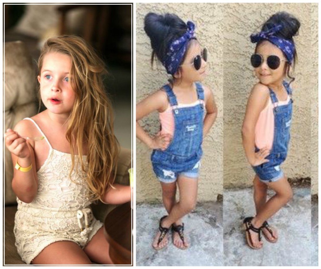 Holidays and vacation fashion for small girls