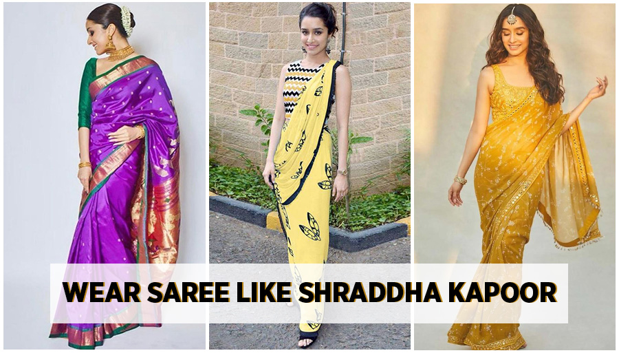 Saree Style like Shraddha Kapoor