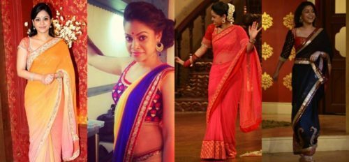 Sumona Chakravarti Sarees from Comedy nights with Kapil