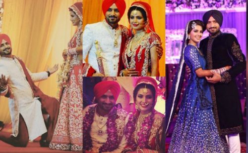 Harbhajan Singh and Geeta Basra wedding