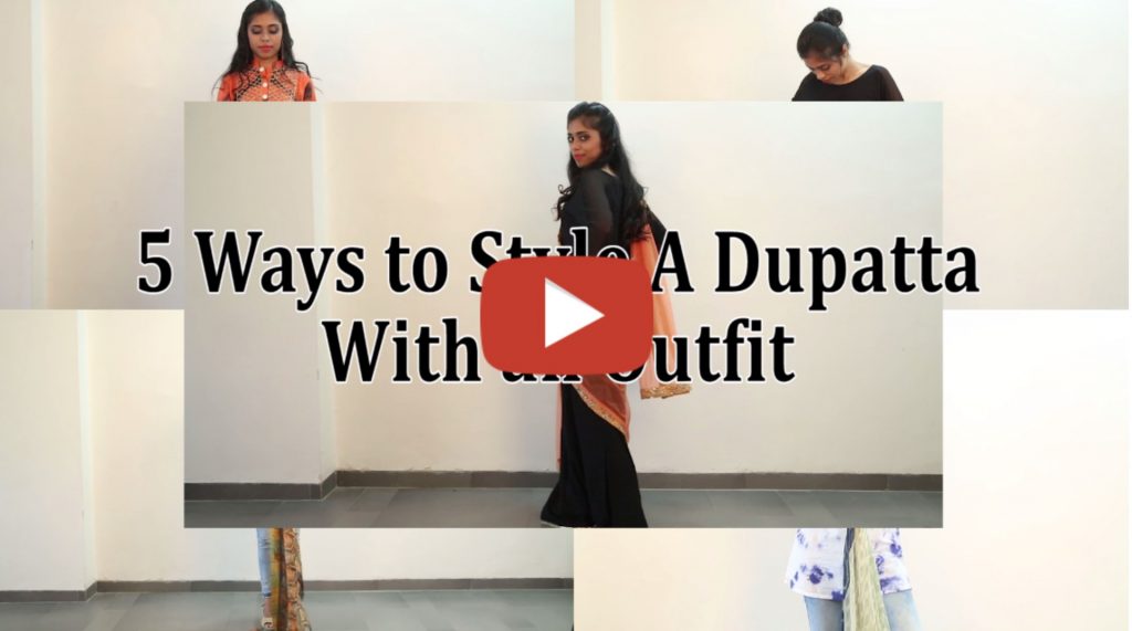 How to wear dupatta, how to style a dupatta, how to wear dupatta video