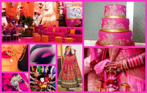 big fat Indian pink wedding