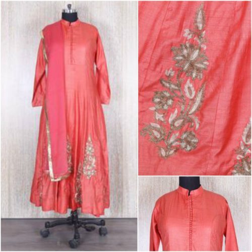 Embroidery Red Salwar Suit