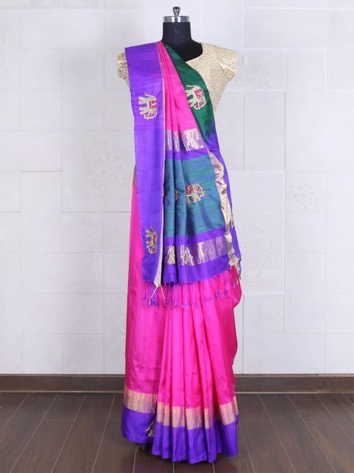 figure embroidery saree