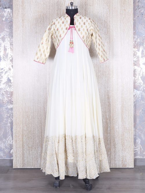 white salwar kameez