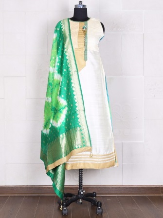 Tie and dye printed salwar suits