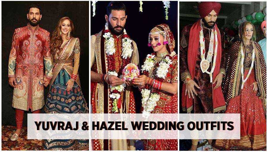 Yuvraj & Hazel Wedding Outfits