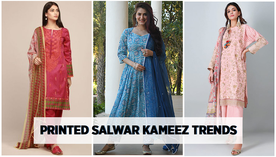 Printed Salwar Kameez Trends