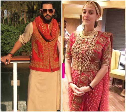 Yuvraj Singh & Hazel Keech Goa Wedding Outfits