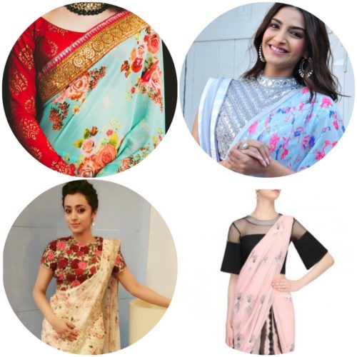 printed saree blouse patterns to choose