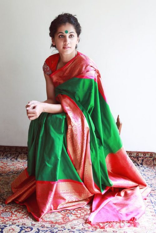 South Indian style saree draping 