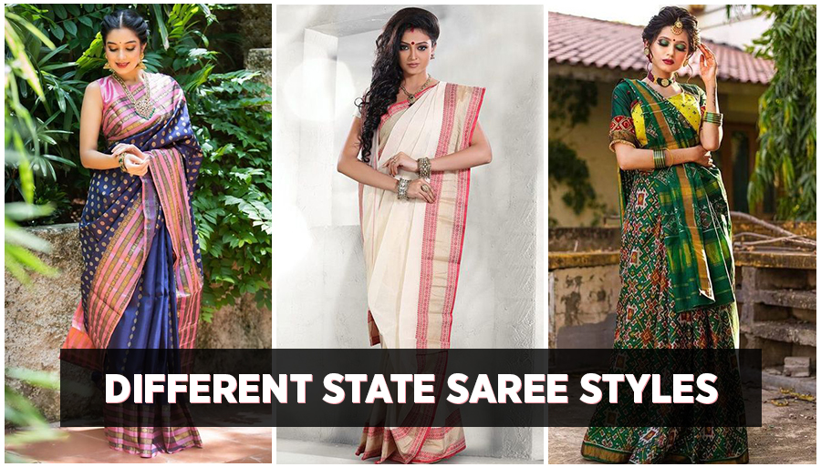 different state saree