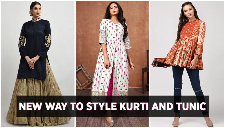 How to wear a Kurti or Tunic in Different Styles