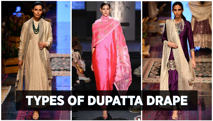 types of dupatta drapes