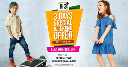 G3+ Fashion weekend sale