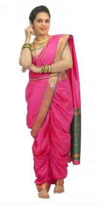 Nauwari saree draping step by step guide,