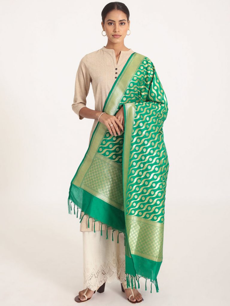 Banarasi Silk Dupatta Design