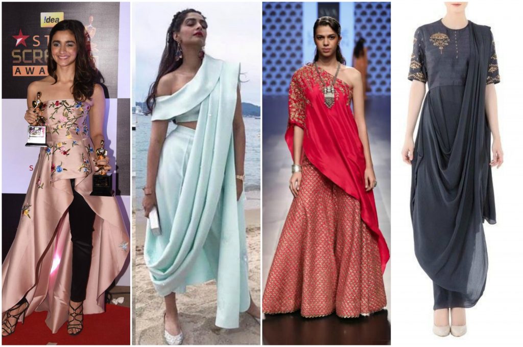 Indo Western Draped and Stitched Outfits