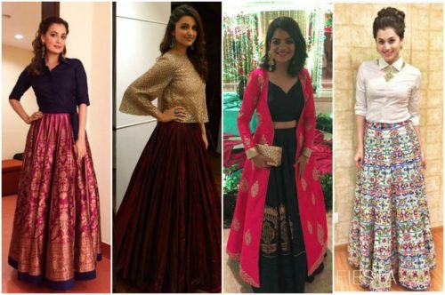 Indo Fusion Outfits with Lehenga