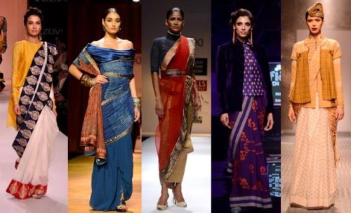 Indo Western Outfits with Saree