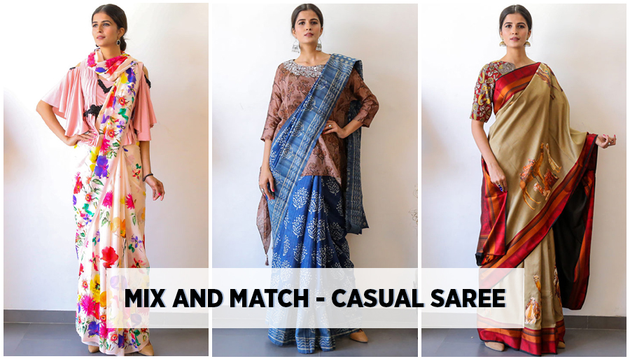 Mix and Match casual saree