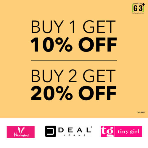 VITAMINS, DEAL JEANS & TINY GIRL Brand Offer