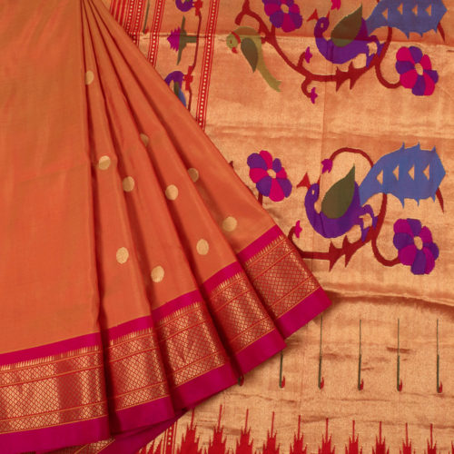 latest designs of paithani silk saree