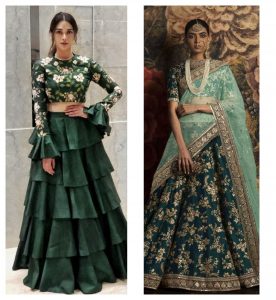 colours for lehenga choli dark skin tone, lehenga colour for indian skin tone, lehenga colour selection for indian beauty, lehenga colour for dark skin women