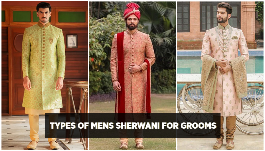 Types of Mens Sherwani for Grooms