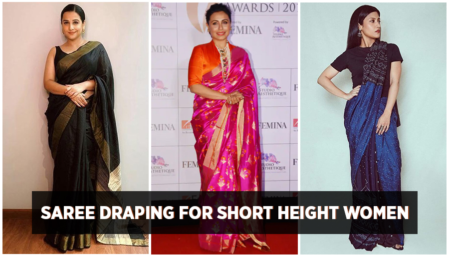 Saree Draping for Short Height Women