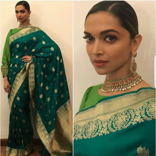 Teal Green Sarees for Darker or Dusky Skin Tones