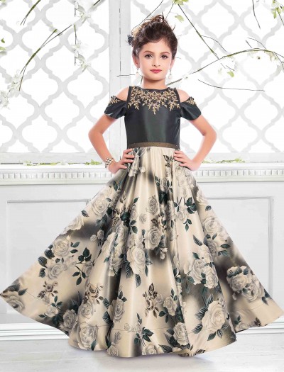latest designer girls gown, kids gown design, top trends of girls gown