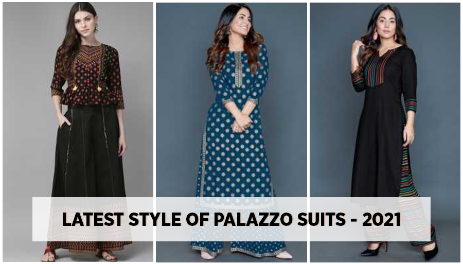 Latest Style of Palazzo Suits