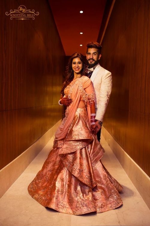 The lehenga gown for Indian Bride