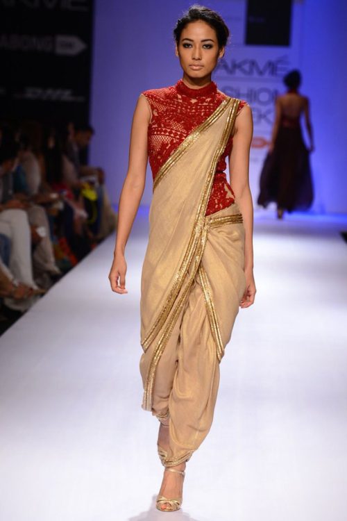 Dhoti Style Saree For Party Wear