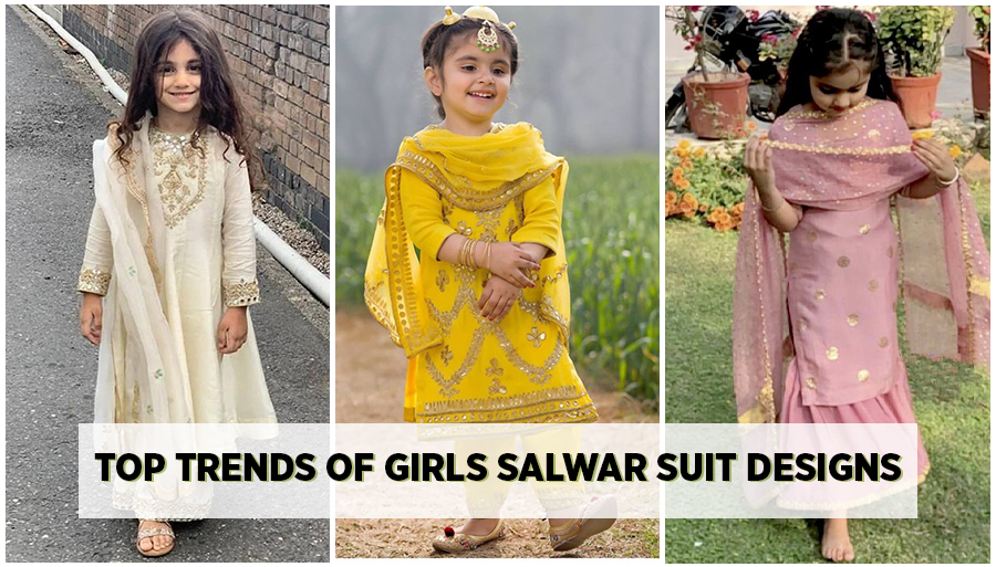 trends of girls salwar suit, latest kids salwar suit, designer little girls salwar suit