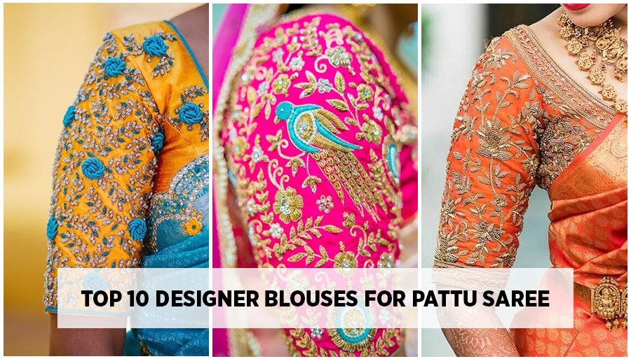 Silk saree blouse designs